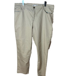 cleo beige skinny leg jeans size 18